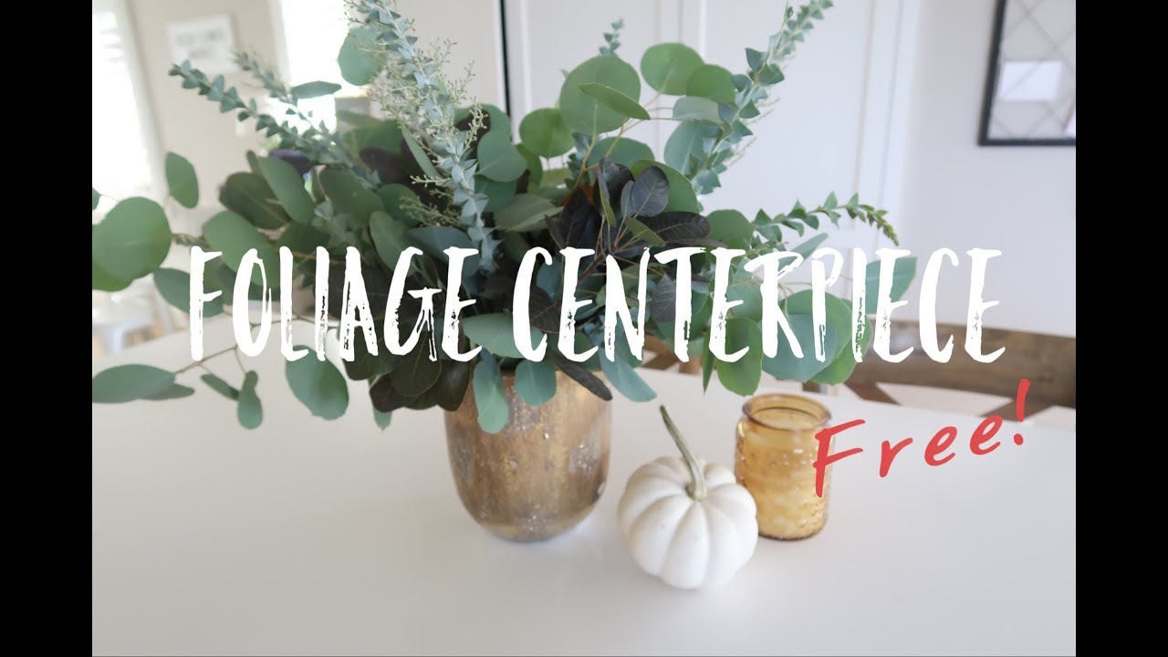 How to Make an All Greenery Centerpiece {For Free!}