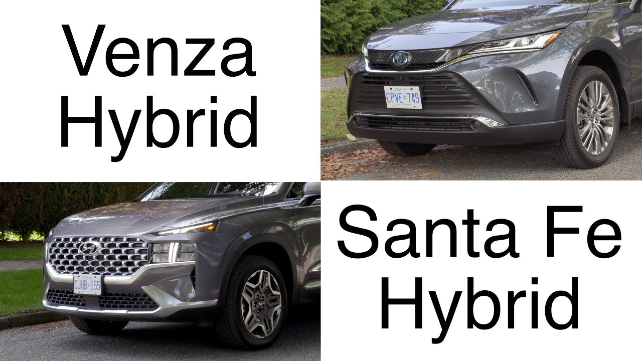 Toyota Venza Hybrid VS Hyundai Santa Fe Hybrid Comparison