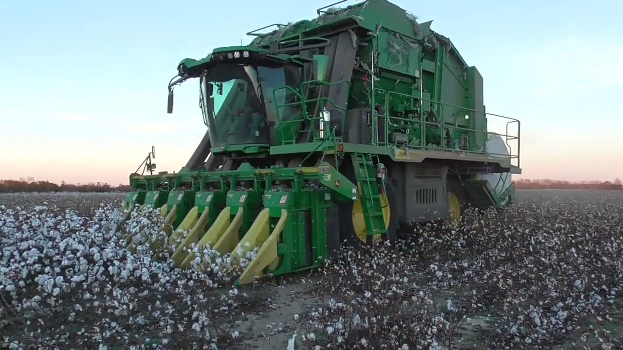 John Deere CP770 and CP690  Picking South Georgia Cotton! SCOTT FARMS 2021 COTTON HARVEST PT4