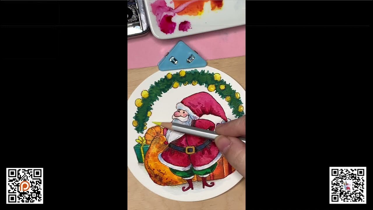 Creating a Cozy Christmas Postcard Illustration – Festive Art for the Holidays! Part 3