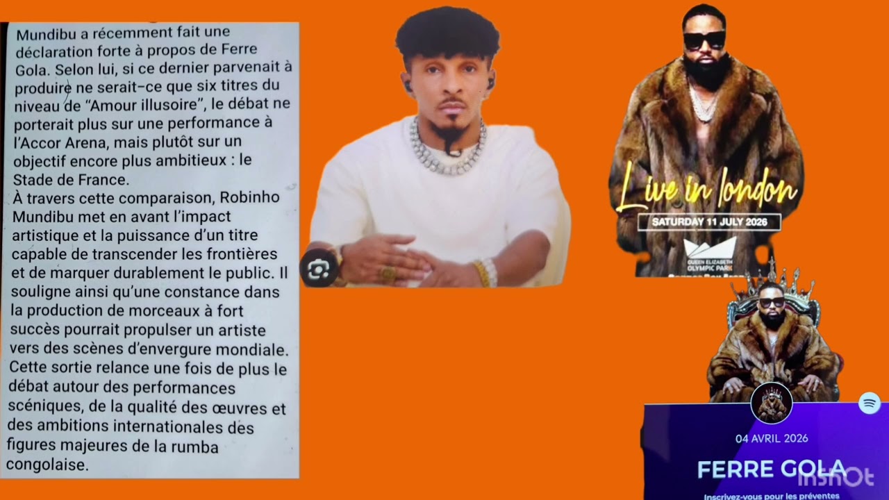 RESPECT NA ROBINIO MUNDIBU, AKUMISI, A COMPLIMENTER KULUTU NAYE FERRÉ, MOTO WA YAMBO YA MAISON MÈRE