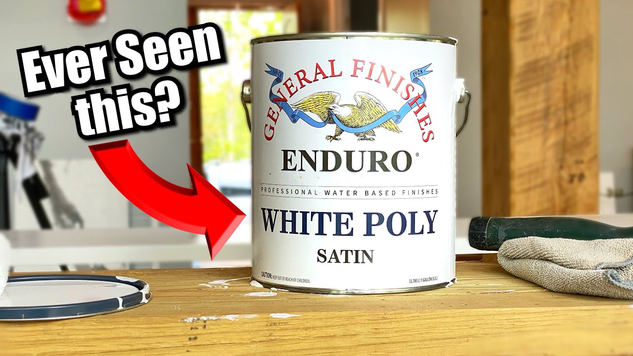 Using Water Based White Polyurethane! With A Roller! Great building products