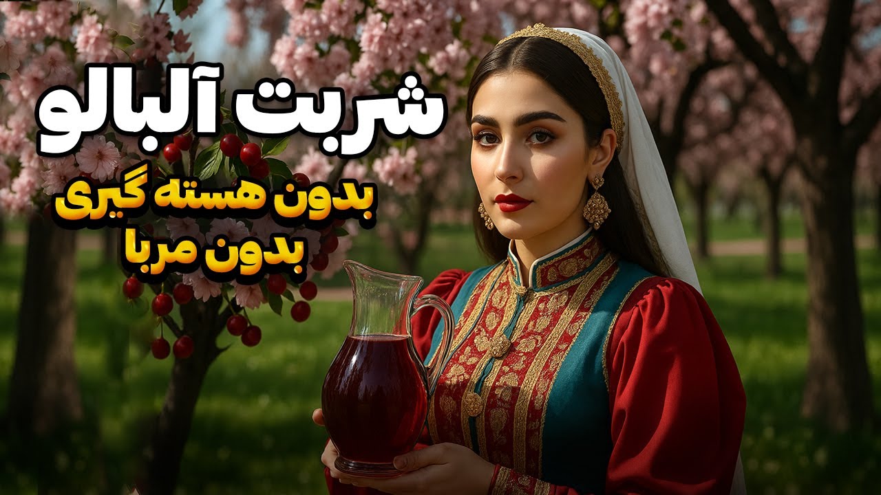 طرز تهیه شربت آلبالو خوشرنگ با یه ترفند جادویی ! بدون جدا کردن هسته 🍒 بدون شکرک 🍷