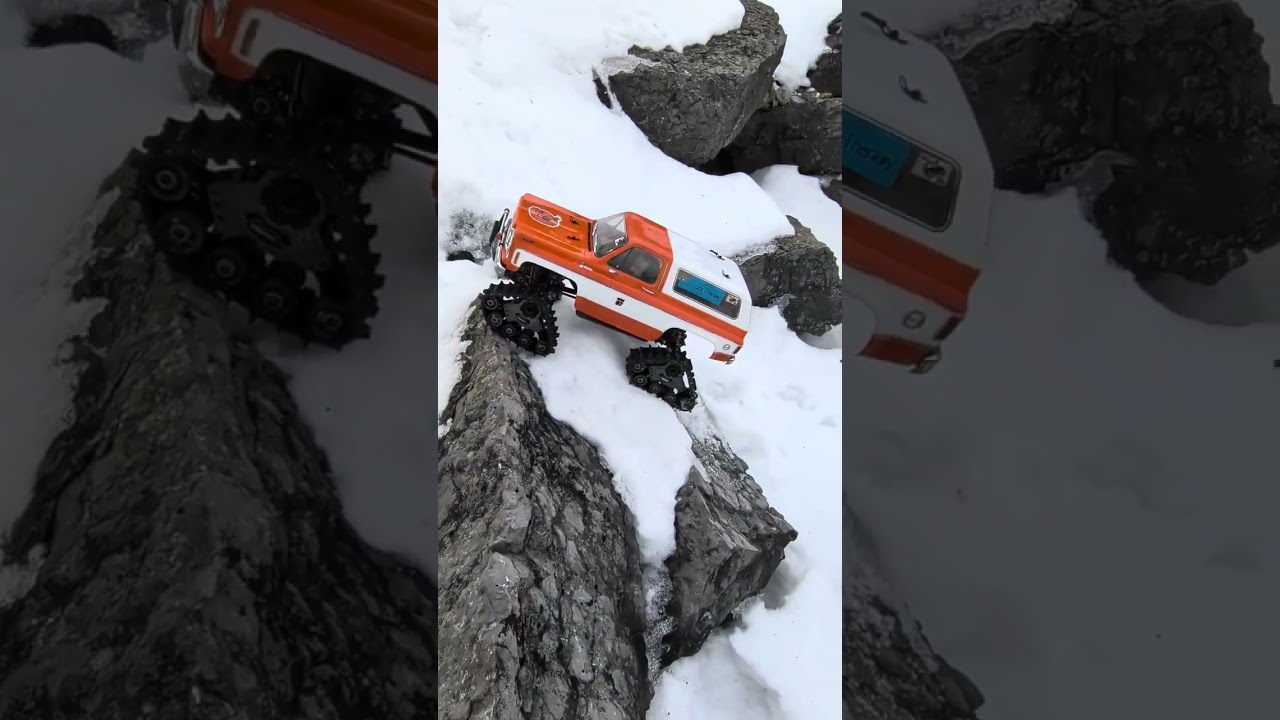 Crawling the ice covered quarry