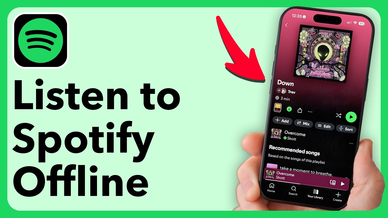 Как слушать музыку в Spotify офлайн (на iPhone или Android)