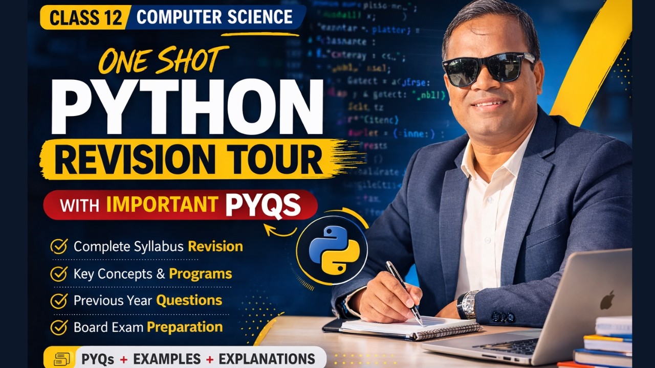 Class 12 Computer Science | Complete Python Revision Tour with Important PYQs | Board Exam 2026