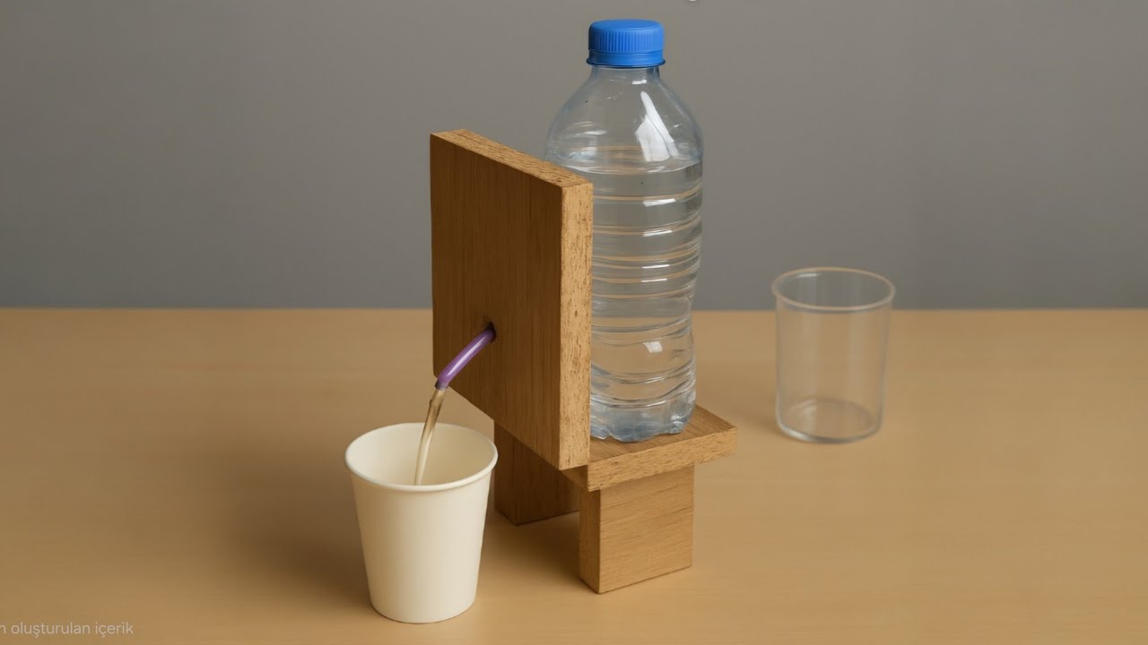 💨 Açık Hava Basıncıyla Çalışan Mini Çeşme! | Bilimsel Deney 💧👀