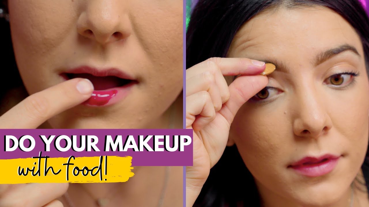 Do Your Makeup With Food! | VIX GLAM