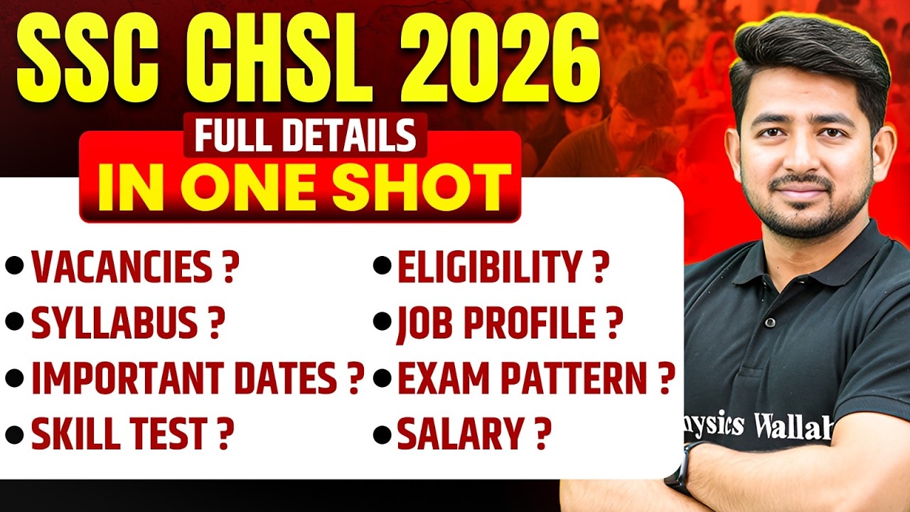 SSC CHSL 2026 | SSC CHSL Vacancies, Syllabus, Dates, Exam Pattern | SSC Wallah