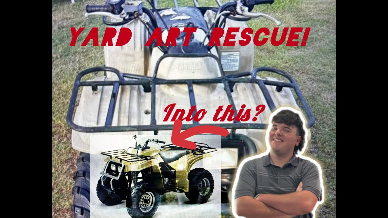 Yard Art Rescue! Yamaha BearTracker Will It Run?