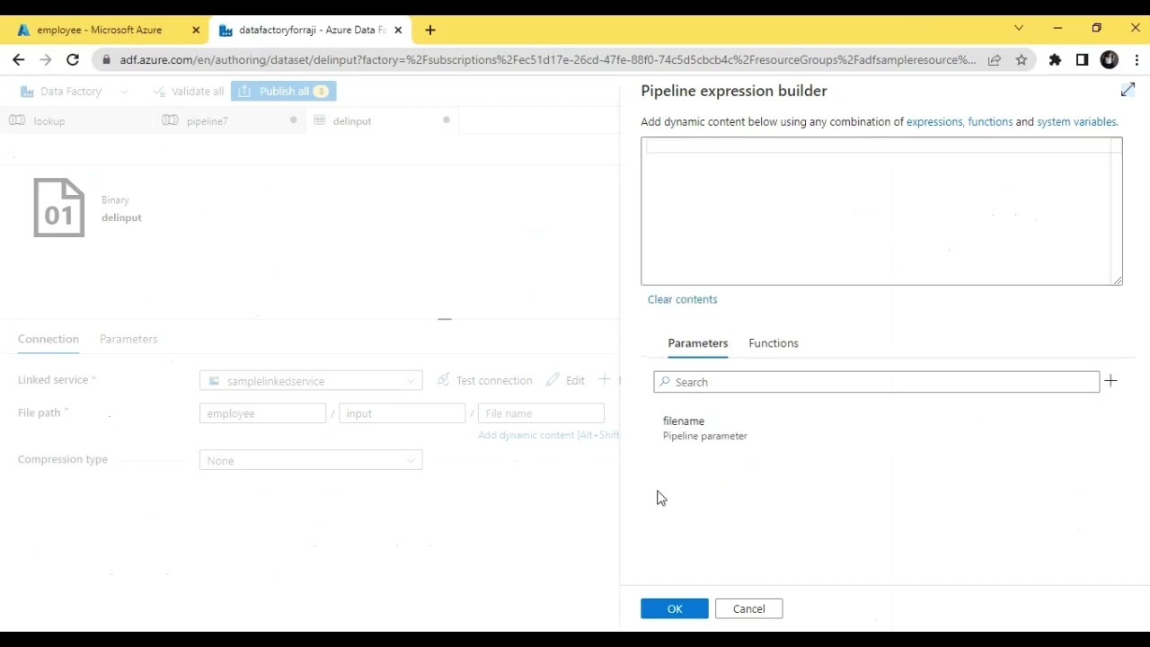Deleting older files dynamically in Azure Data Factory