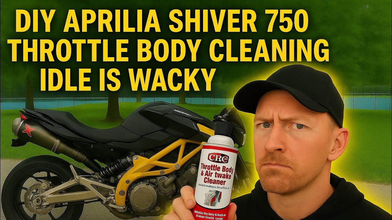  DIY APRILIA SHIVER THROTTLE BODY CLEANING IDLE ISSUE