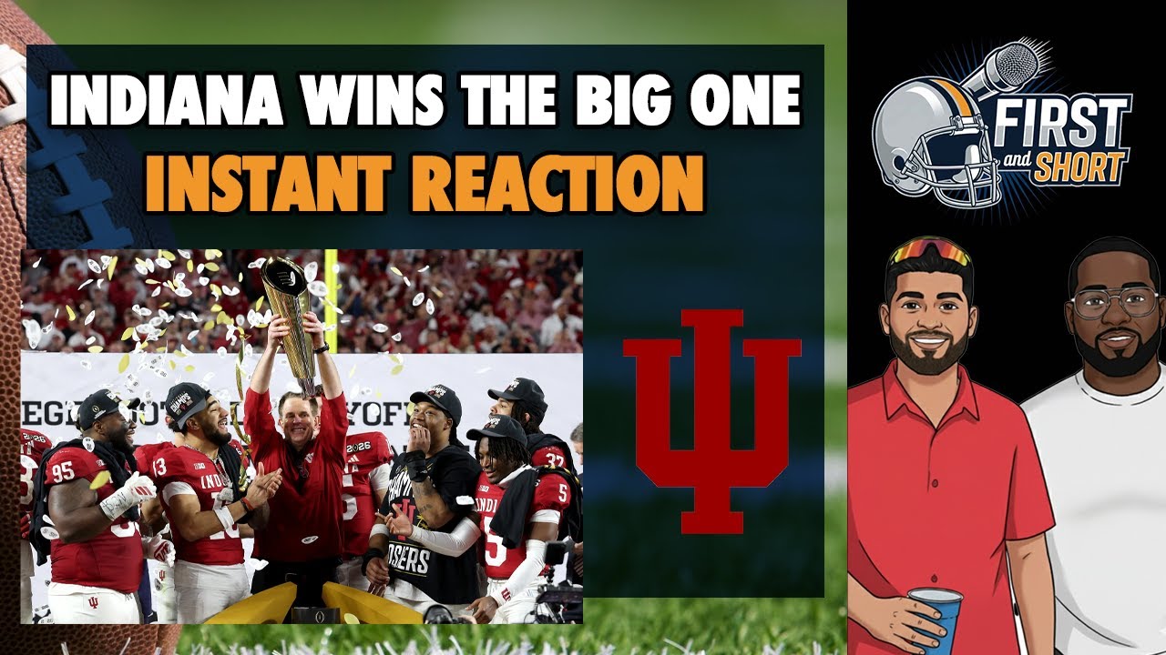 INDIANA HOOSIERS win the 2025 NATIONAL TITLE 🏆 - Instant Reaction