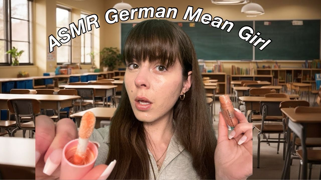 German Mean Girl Does Your Makeup in Class 💄✨ ASMR Roleplay