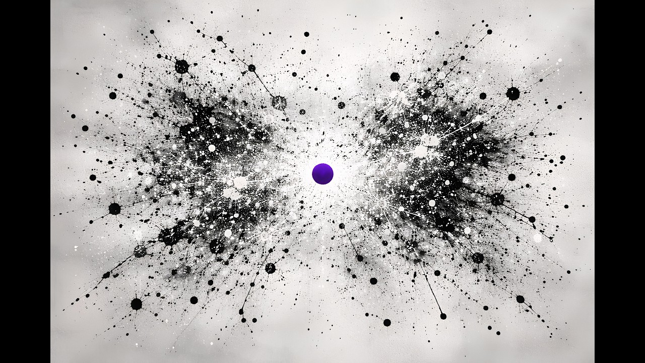 Minimalist Abstract Art for TV | Life &ndash; Splatter Paint Living Canvas | 4K Ambient Wall Art (1 Hour)