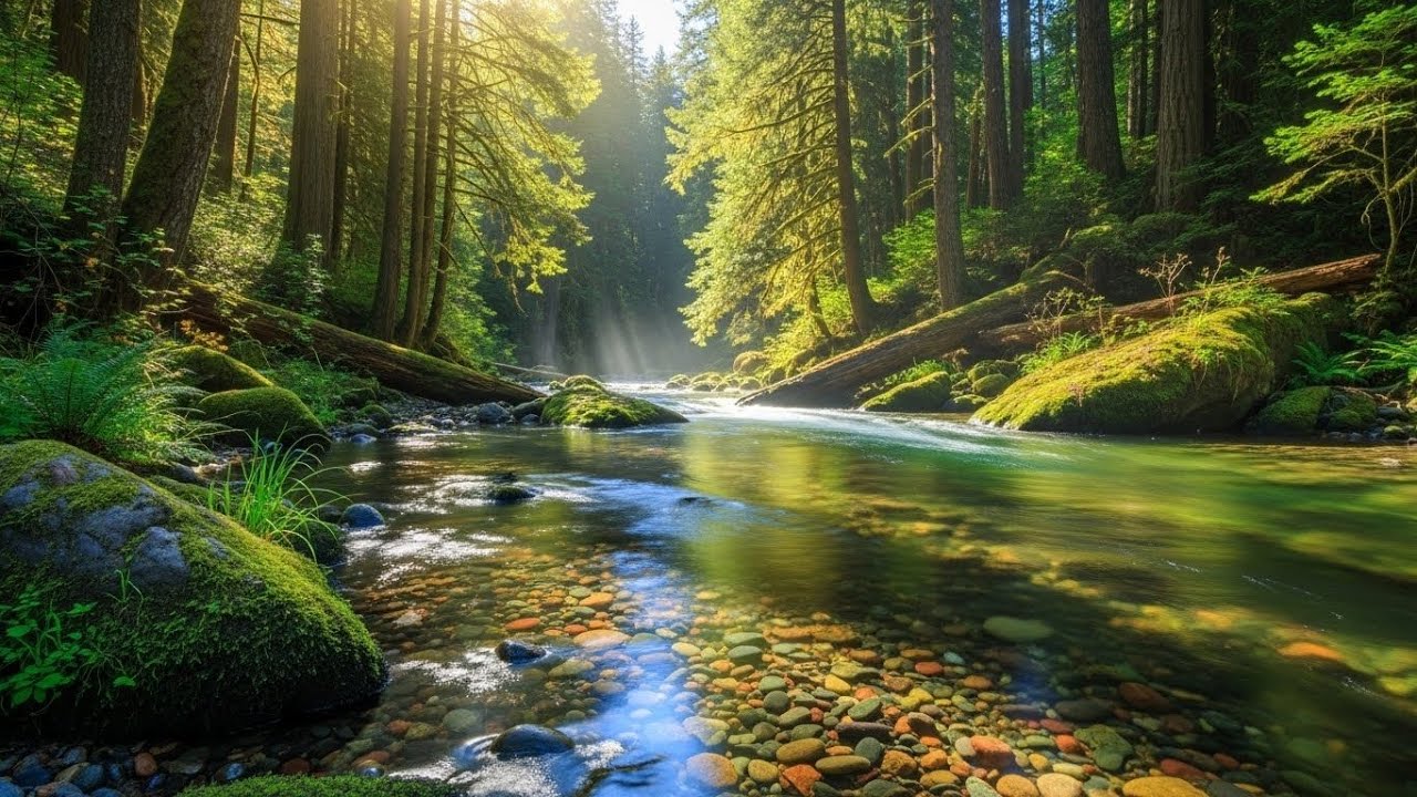 Forest River Ambience 🌿🌊 Soothing Water and Nature Sounds for Deep Sleep #2923