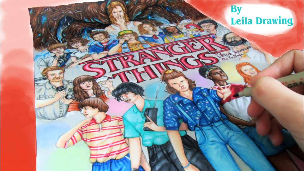 Dessin de tous les personnages de Stranger Things (s3) ! - Ultimate Speed Drawing