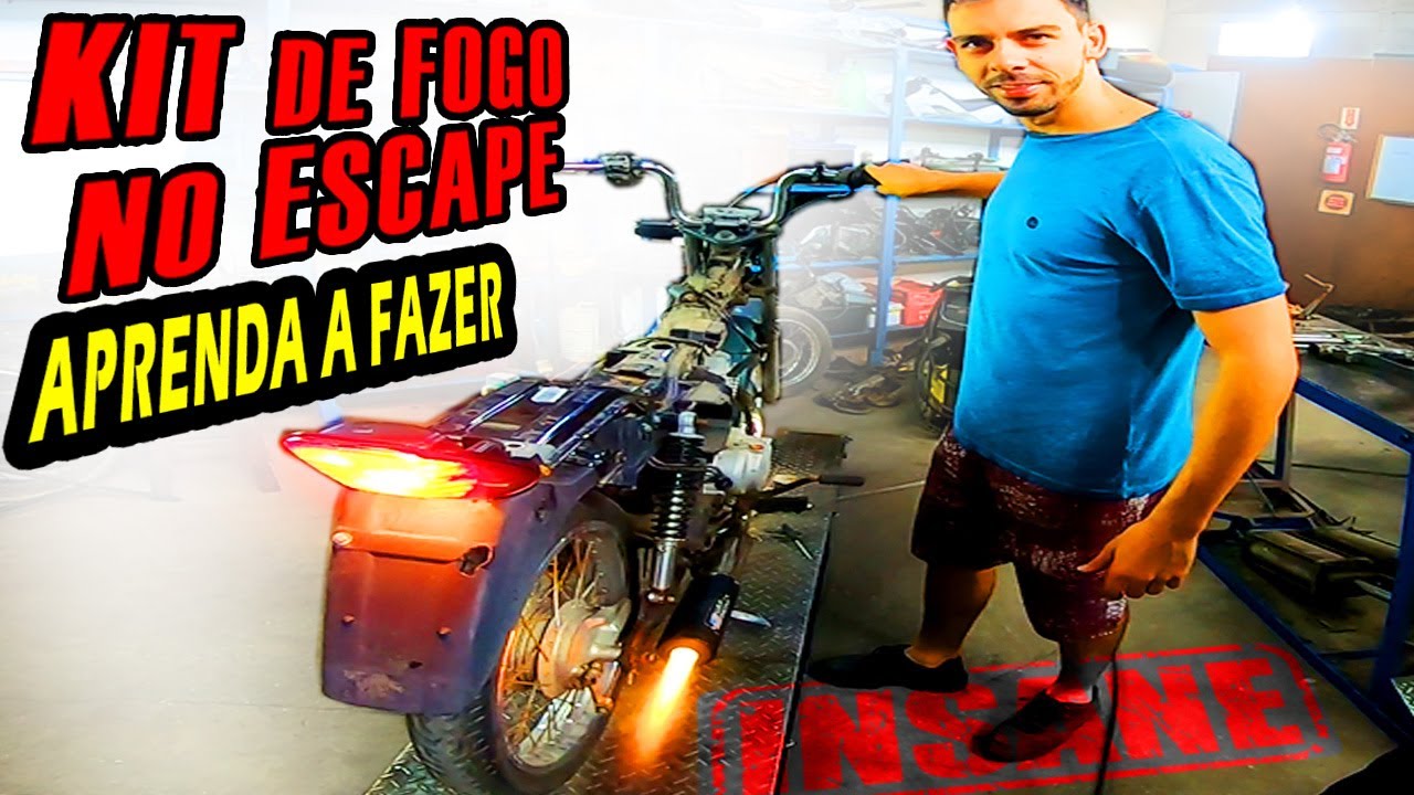 Aprenda fazer o MELHOR KIT de FOGO no ESCAPE da sua moto