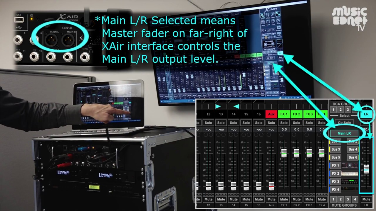 Behringer XR Mixer Pt 7, Understanding the morphing master level fader