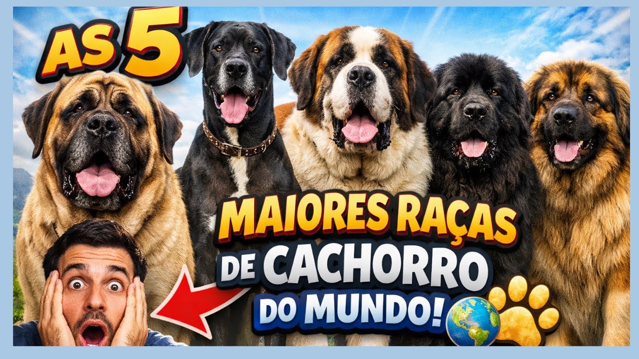 AS 5 MAIORES RAÇAS DE CACHORRO DO MUNDO