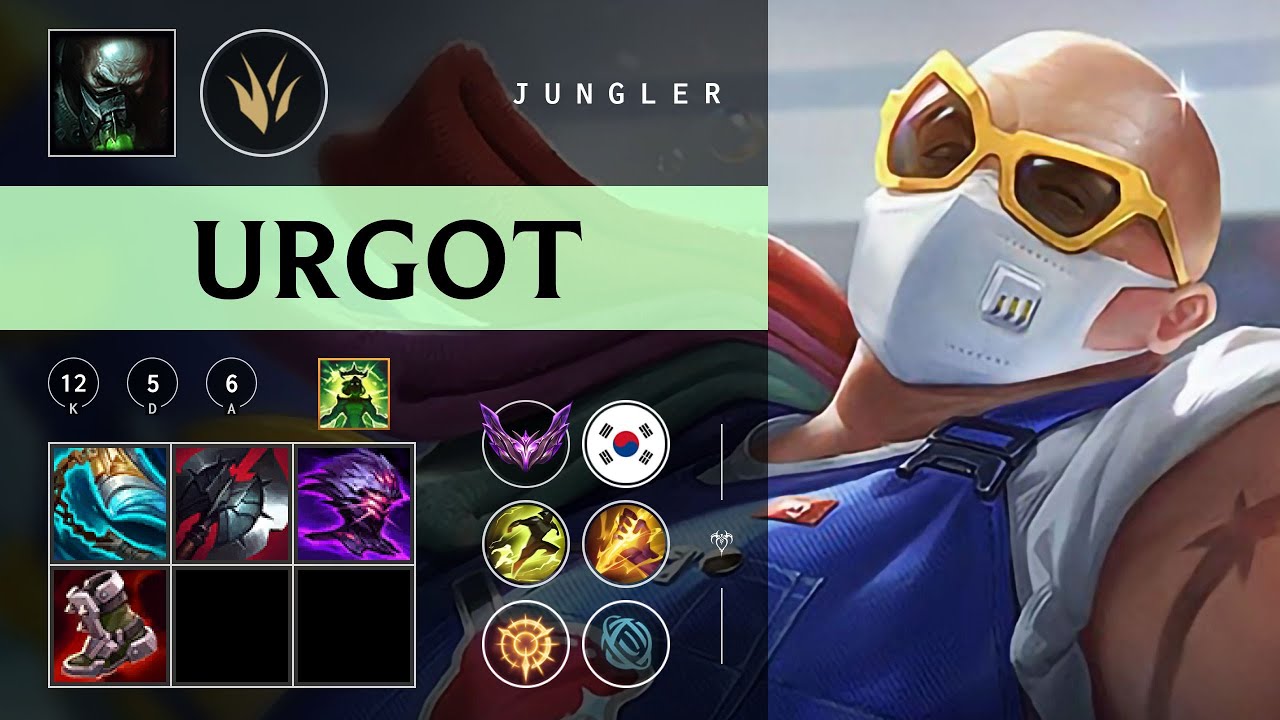 Urgot Jungle vs Rek'Sai - KR Master Patch 26.02