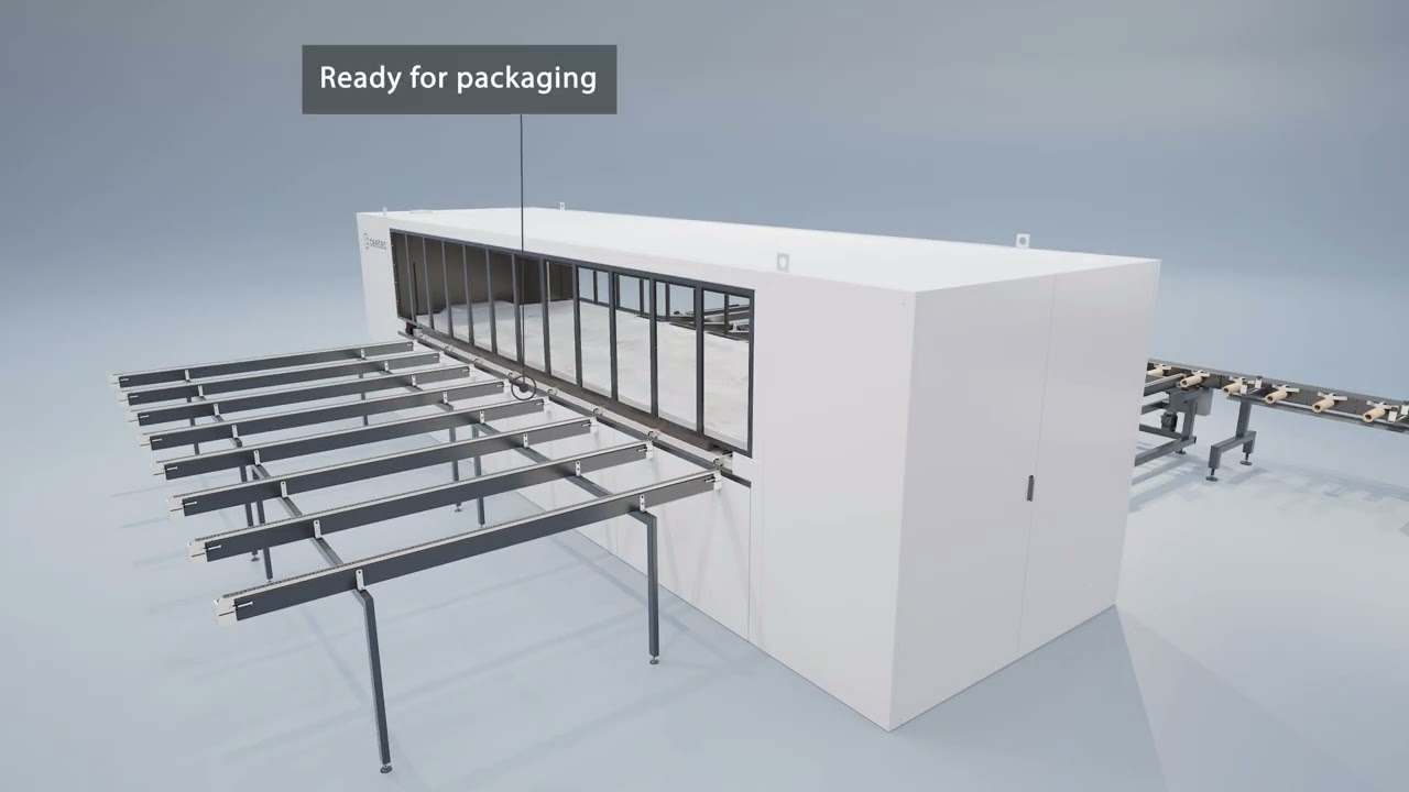 Ceetec paint and drying line with integrated weight control system