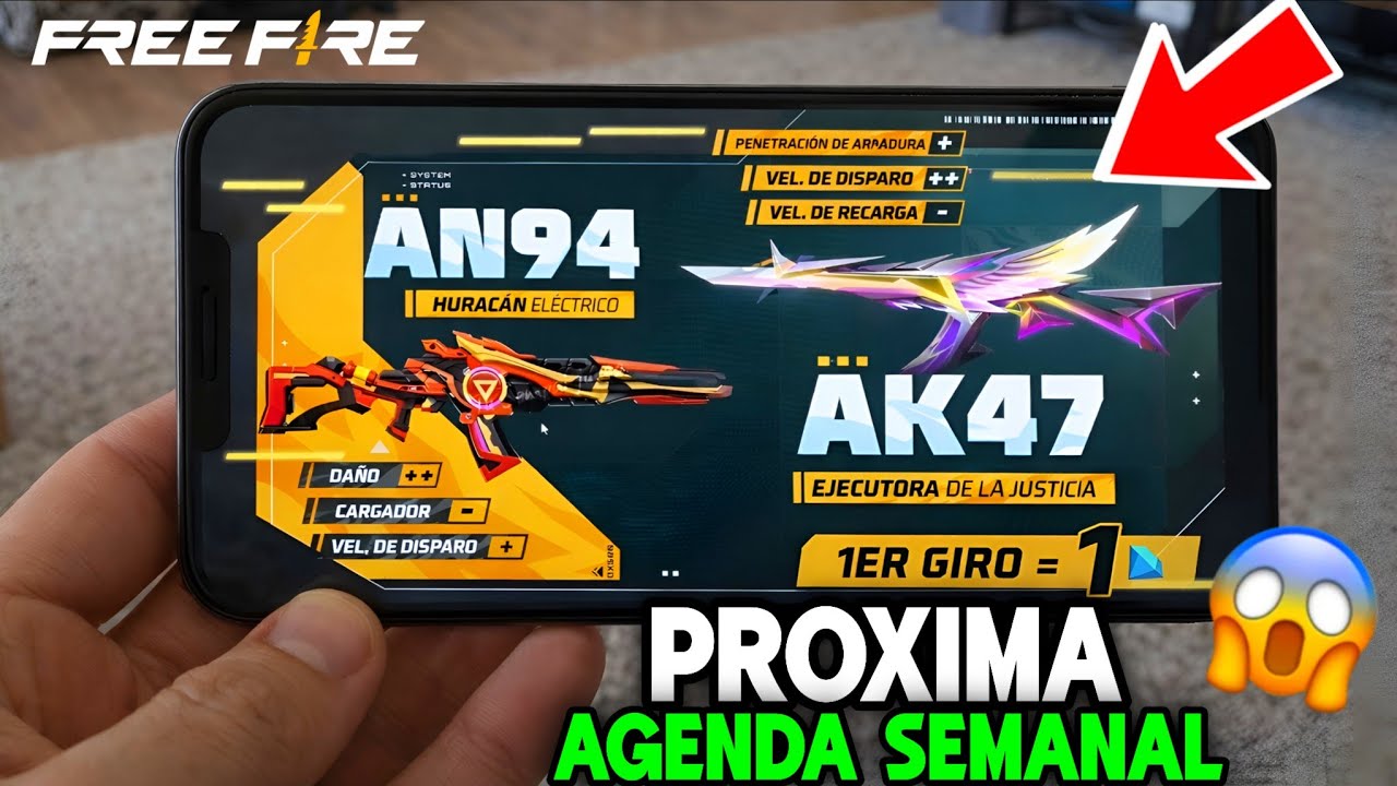PROXIMOS EVENTOS DE LA NUEVA AGENDA SEMANAL FEBRERO FREE FIRE 2026 AN94 HURACAN Y AK47 EJECUTORA