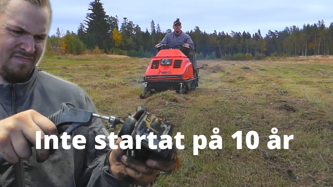 Hittade en skoter på gården | inte startad på 10 år