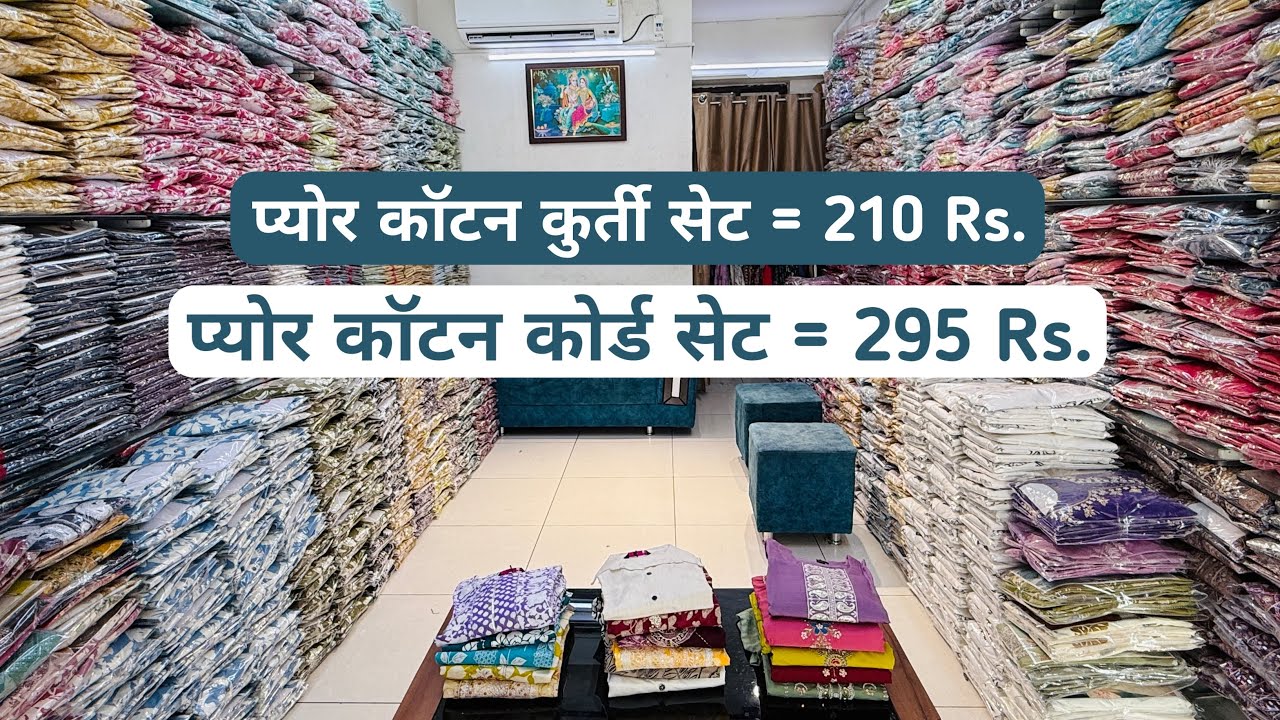 अहमदाबाद की छुपी हुई कुर्ती फैक्ट्री 😳 Ahmedabad Cotton Kurti Wholesale Market
