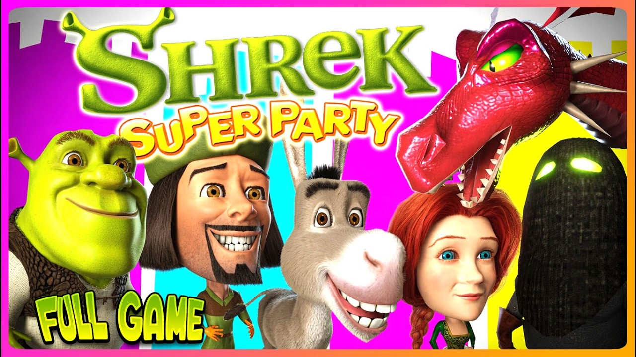 Shrek: Super Party Full Game Walkthrough (PS2, XBOX, Gamecube) 4K