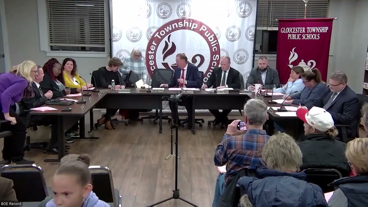 Gloucester Township BOE reorganization meeting 1-5-26