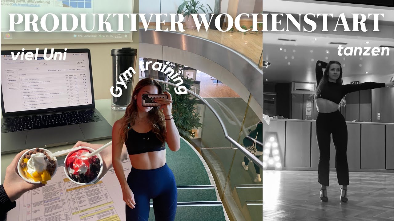 PRODUKTIVE WEEKLY UNI VLOG// Lernen in der Bib, früh aufstehen, Sport Motivation, Erkenntnis Talk