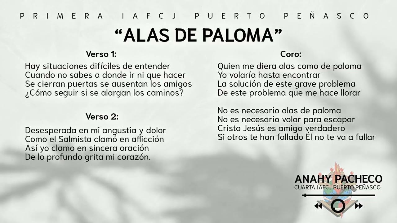 Alas de paloma - Anahy Pacheco