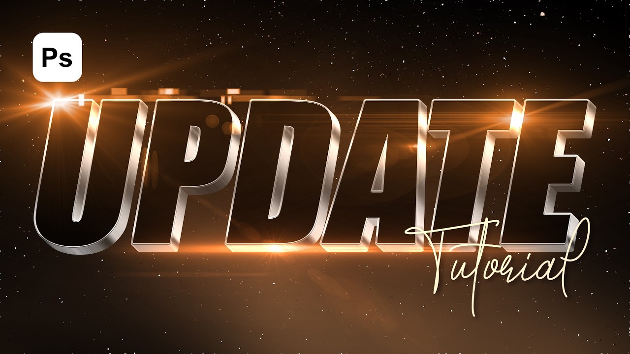3D Text Without Graphic Card | Photoshop Tutorial