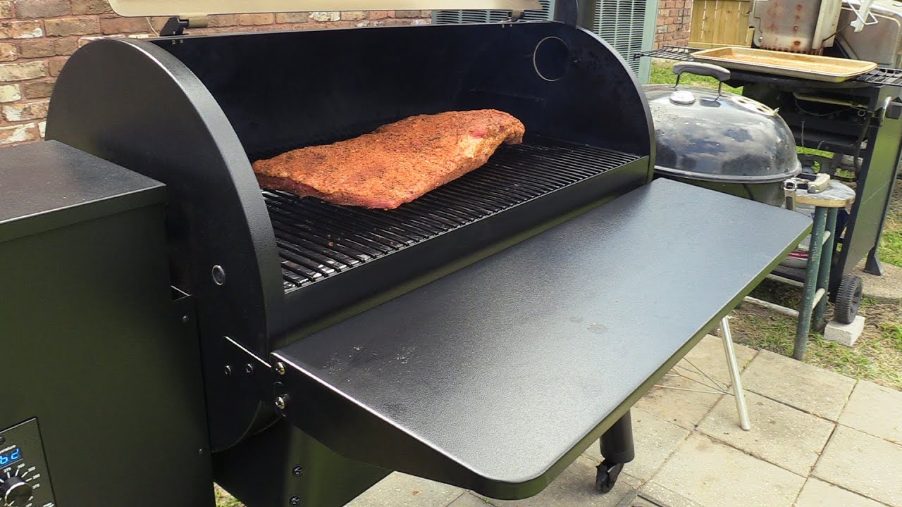 Как коптить грудинку на пеллетном гриле Traeger Pro 34 (первая целая грудинка, упакованная вручную!)