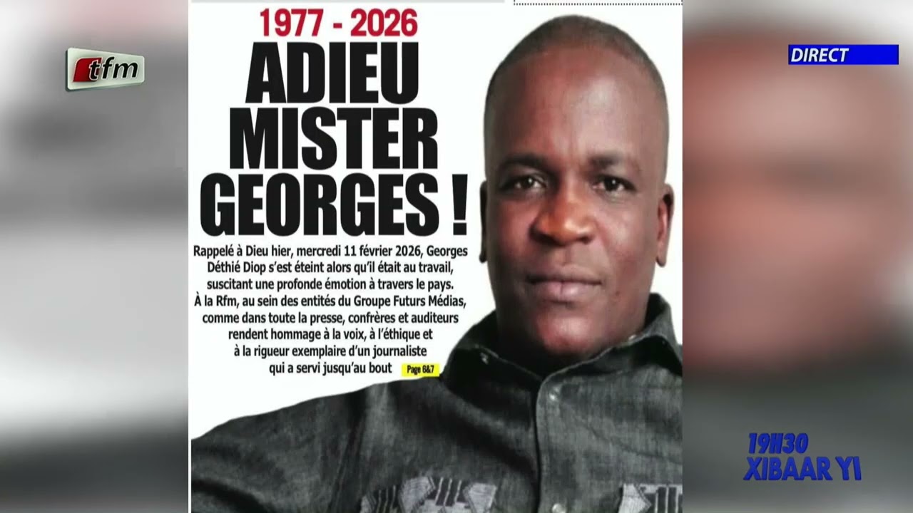 Xibaar Yi 19h30 du 12 Février 2025 présenté par Habib Faye