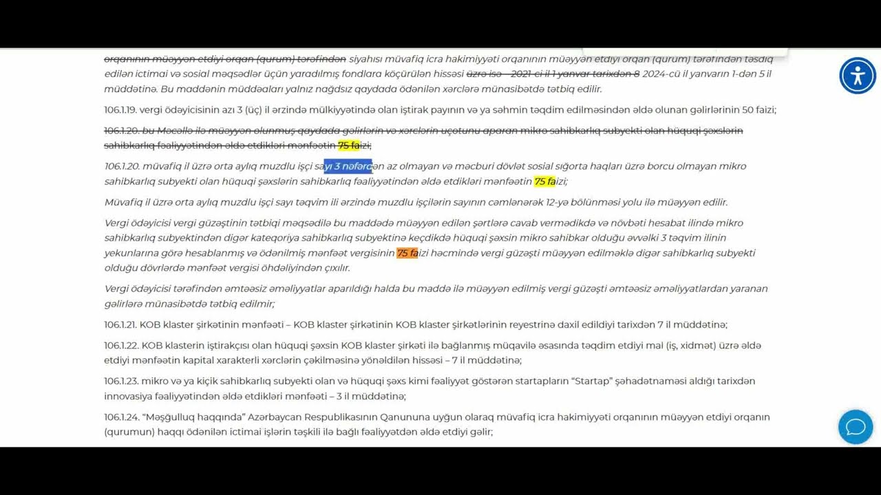 Mikro sahibkar 75 faiz g&uuml;zəşt ? 5 faiz yoxsa 20 faiz vergi &ouml;dəməlidir ?