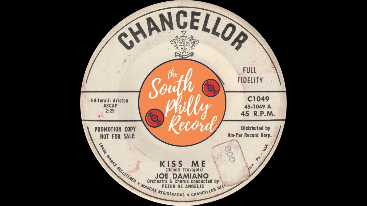 Joe Damiano - Kiss Me (Chancellor 1960)