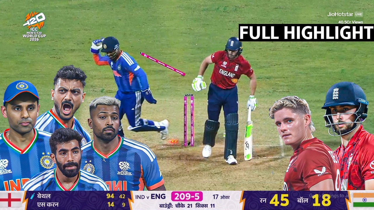 India vs England T20 WC Semifinal 2026 Full Highlights | IND vs ENG T20 WC Full Highlights