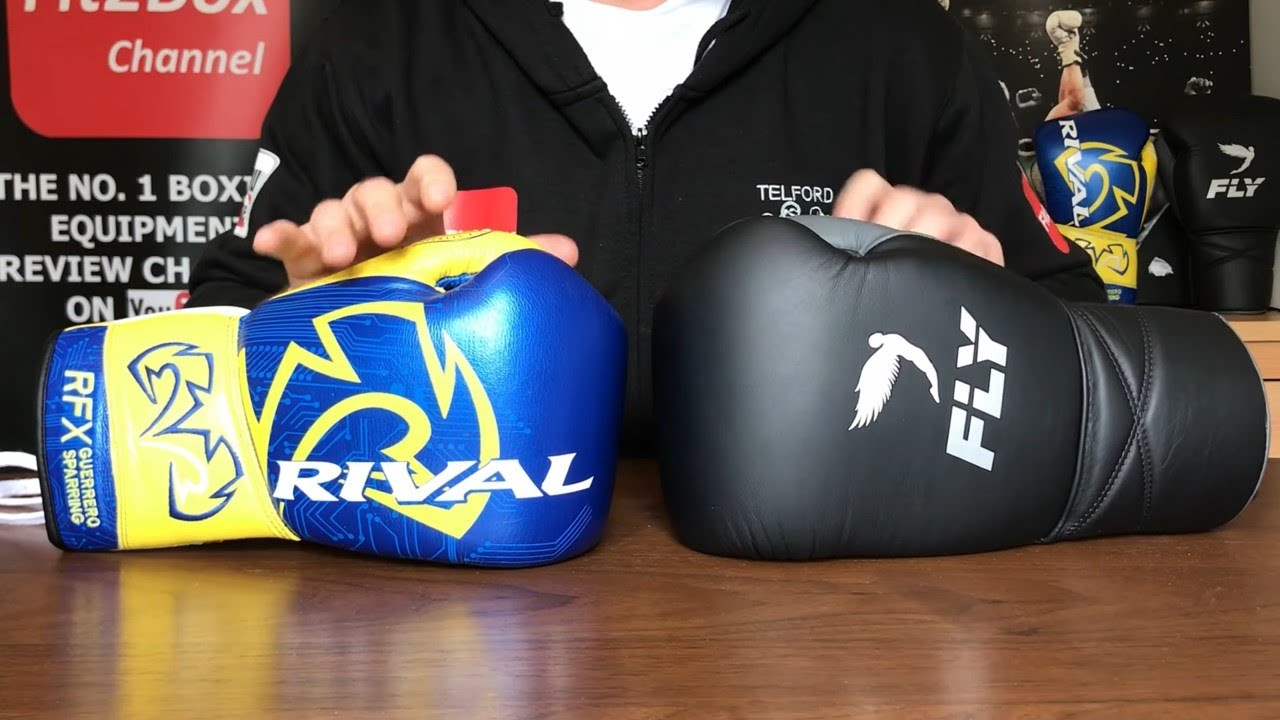 RIVAL GUERRO RFX VS FLY SUPERLACE BOXING GLOVE HEAD TO HEAD TITLE MATCH