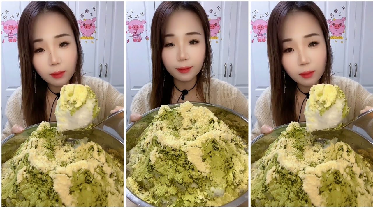 ASMR ICE EATING | MATCHA & MILK POWDER | RELAX VIDEO