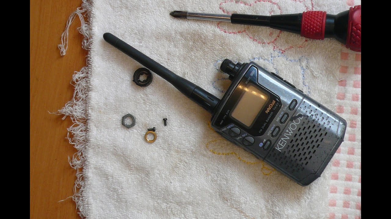 kenwood  TH-K7 電源入らず　ジャンク修理してみました。