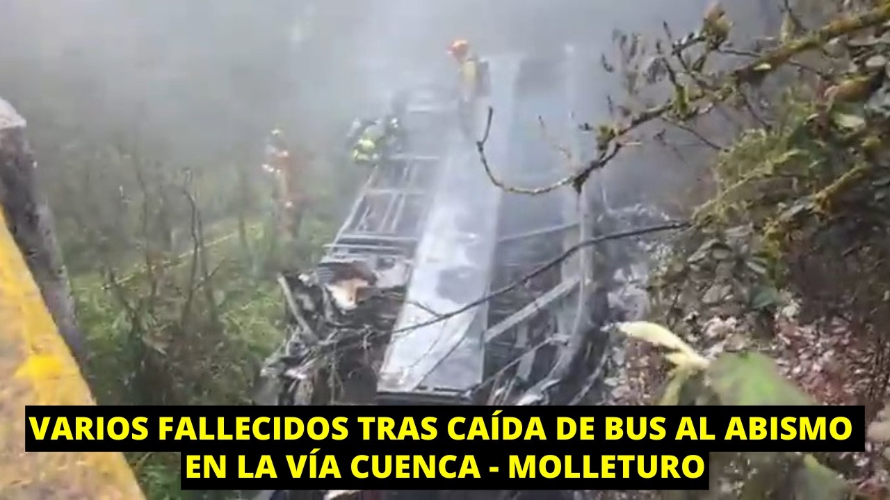 Fatal siniestro de tr&aacute;nsito en la v&iacute;a Cuenca - Molleturo