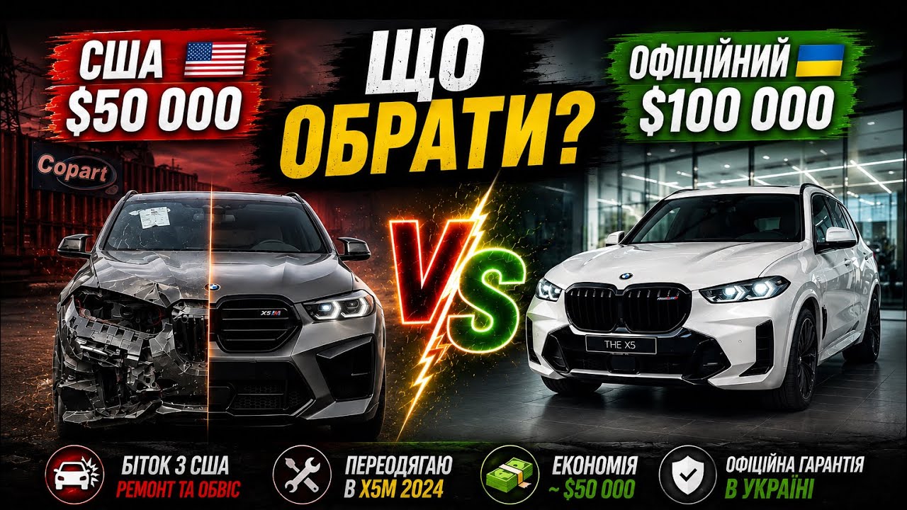 купив BMW X5 на аукціоні copart В США але є нюанс