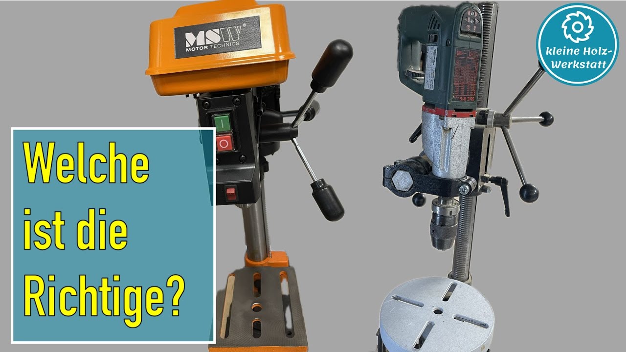 Tischbohrmaschine oder Bohrst&auml;nder?⏐worauf kommt es an?⏐kleine holzwerkstatt