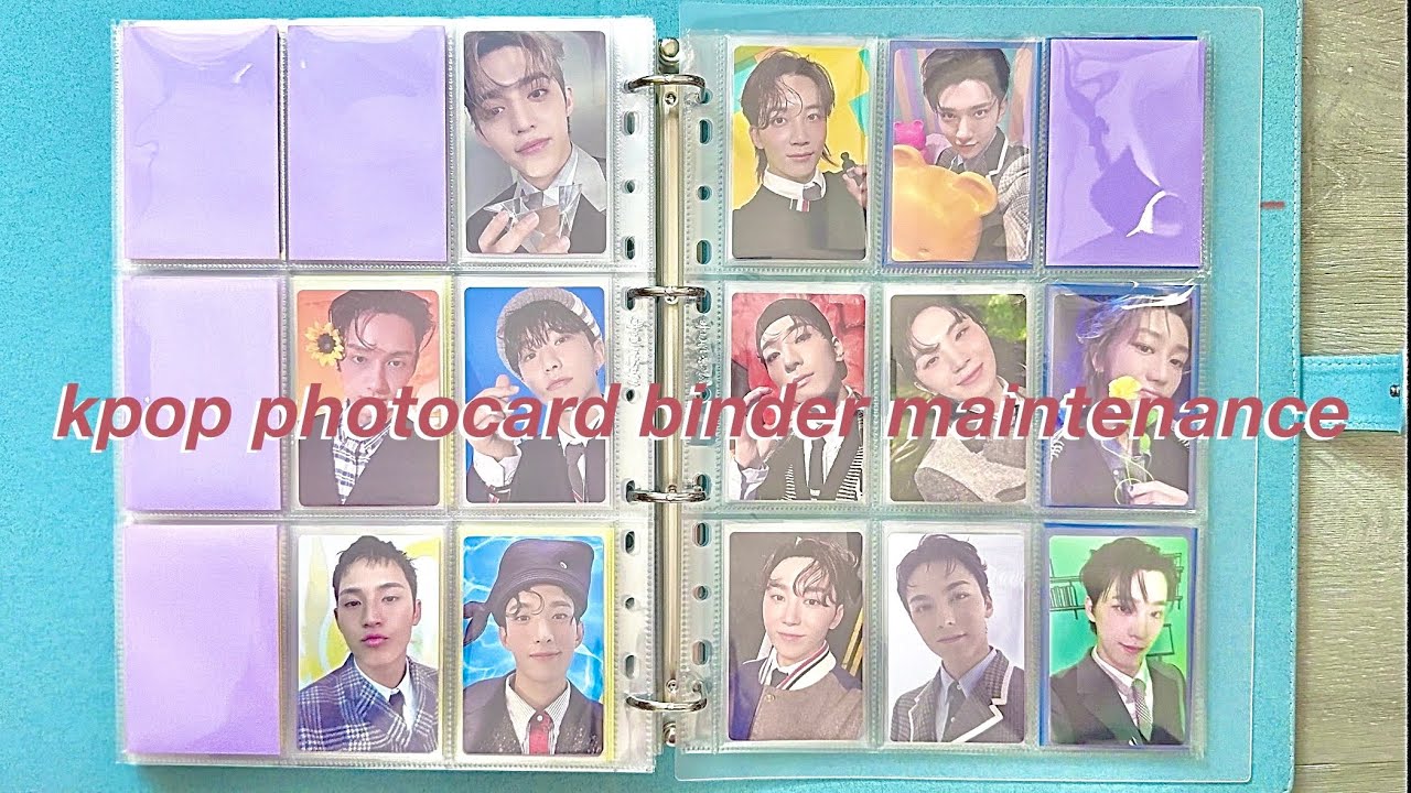 ☾ kpop photocard binder maintenance #3 ☾ setting up for comebacks in new binders !!