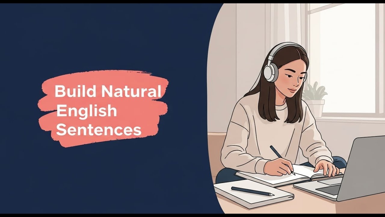 LEARN ENGLISH EASILY! TOPIC: HOW TO BUILD NATURAL SENTENCES IN ENGLISH