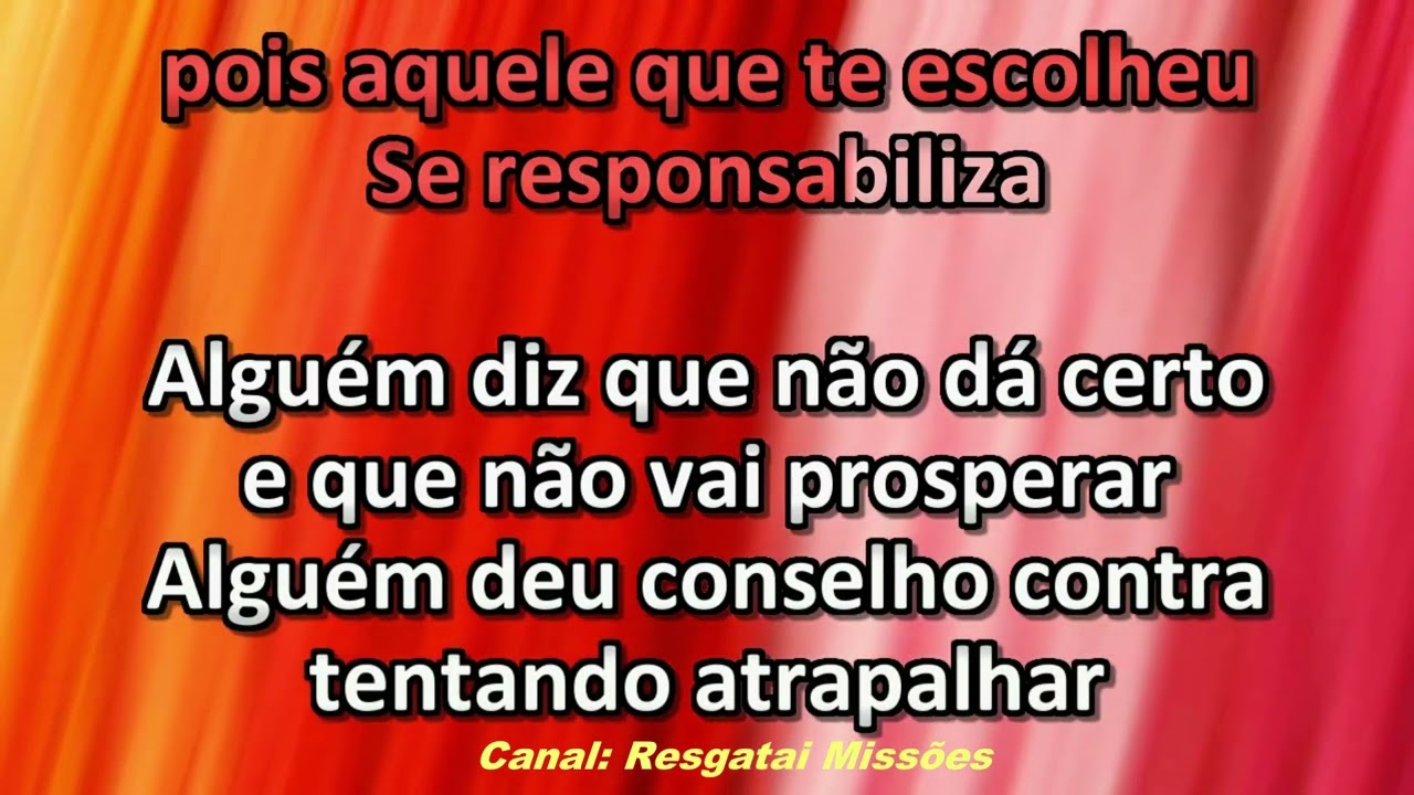 Eurice Diniz e Rebeca Eloíse - Quem Te Escolheu Foi Deus - Playback - Karaokê