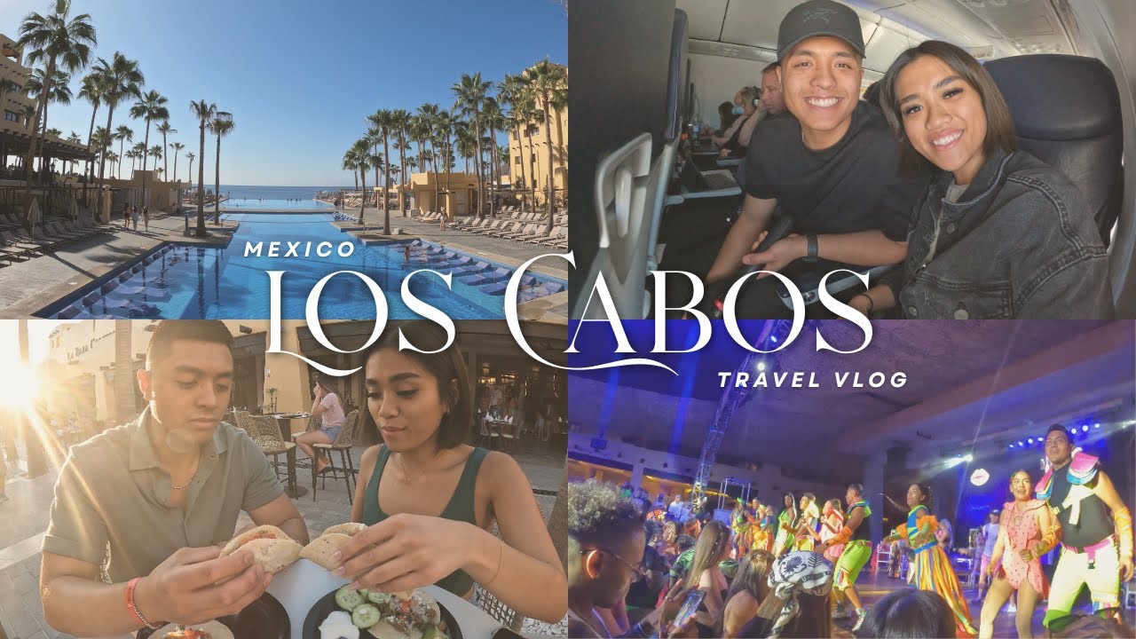 LOS CABOS TRAVEL VLOG | Riu Santa Fe – Travel to Mexico, All-Inclusive Food, Pools & Neon Party Fun!
