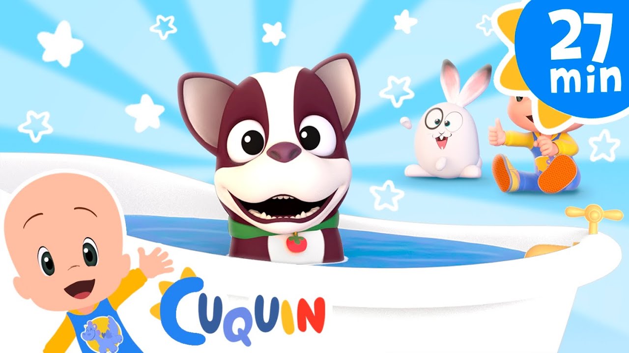Dog Bath Song | Cleo & Cuquin: Educational videos